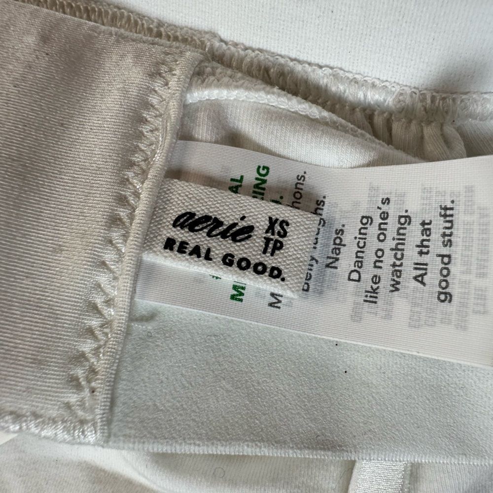 NWT AERIE Women’s White Sleep Lounge Bra Criss Cross Detail Bralette - Size XS - Picture 6 of 9